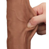 LoveToy SlidingSkin Gode Sliding Skin 20 x 5.3 cm Marron